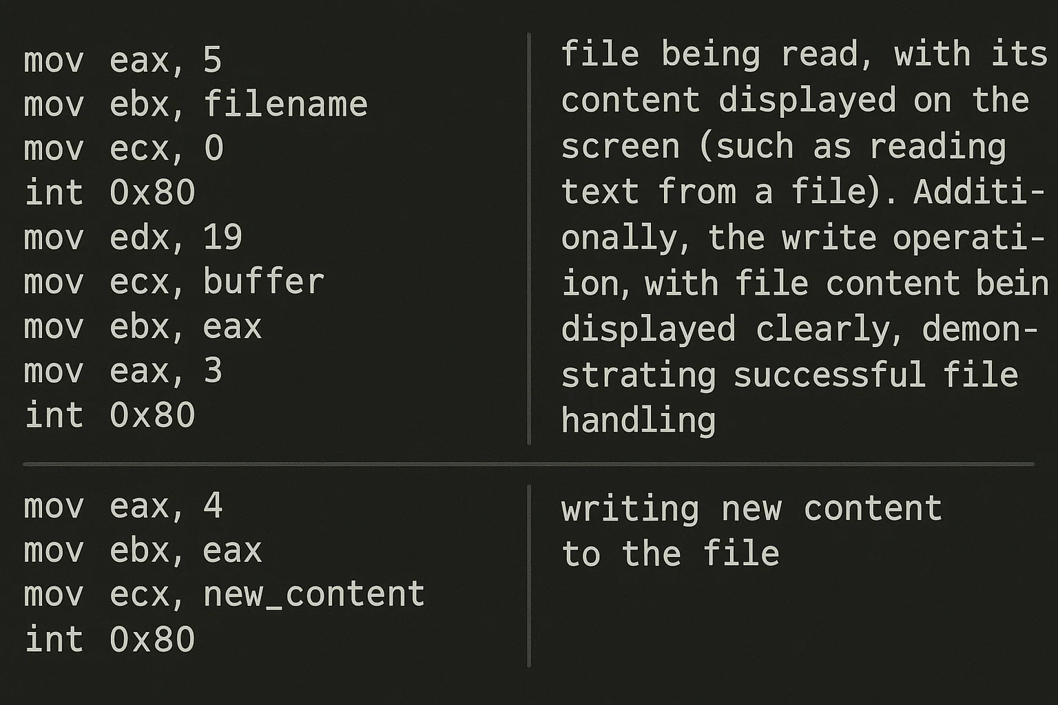 Implementing a Simple File I/O Program in Assembly Language