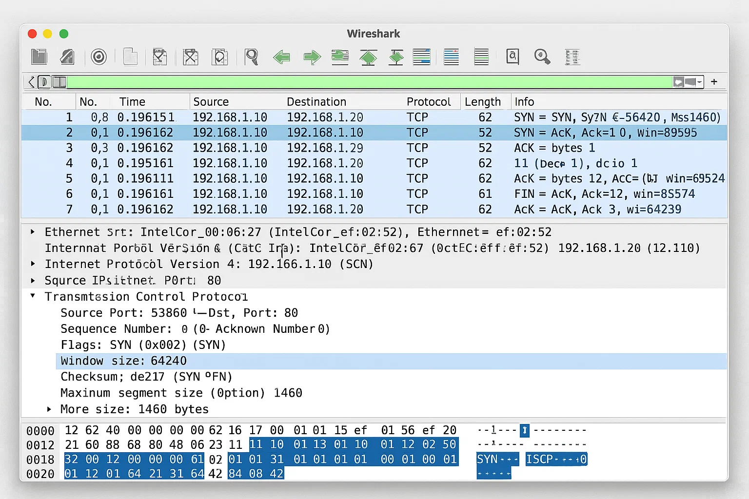 TCP/IP Protocol Stack and Packet Analysis