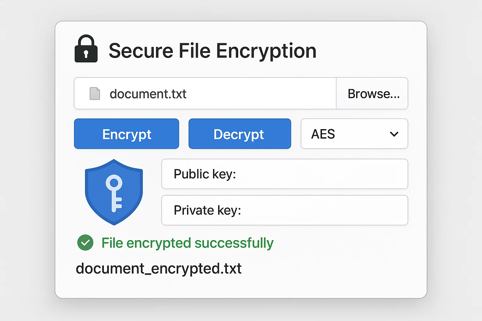 Cryptography-Based Secure File Sharing System with AES & RSA