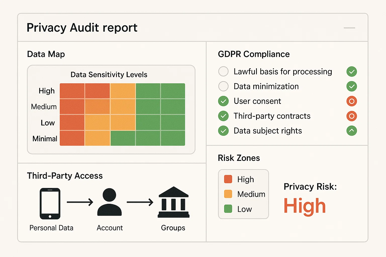 Privacy Audit & Risk Assessment of a Data App
