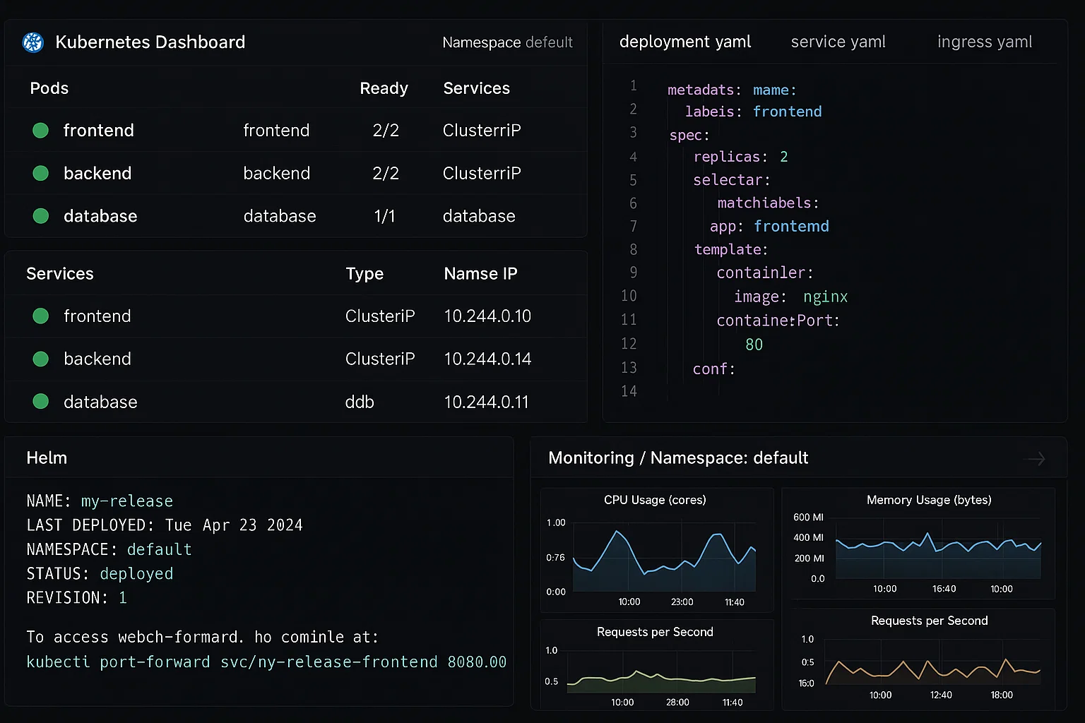 Kubernetes Deployment of a Multi-Container Microservice App