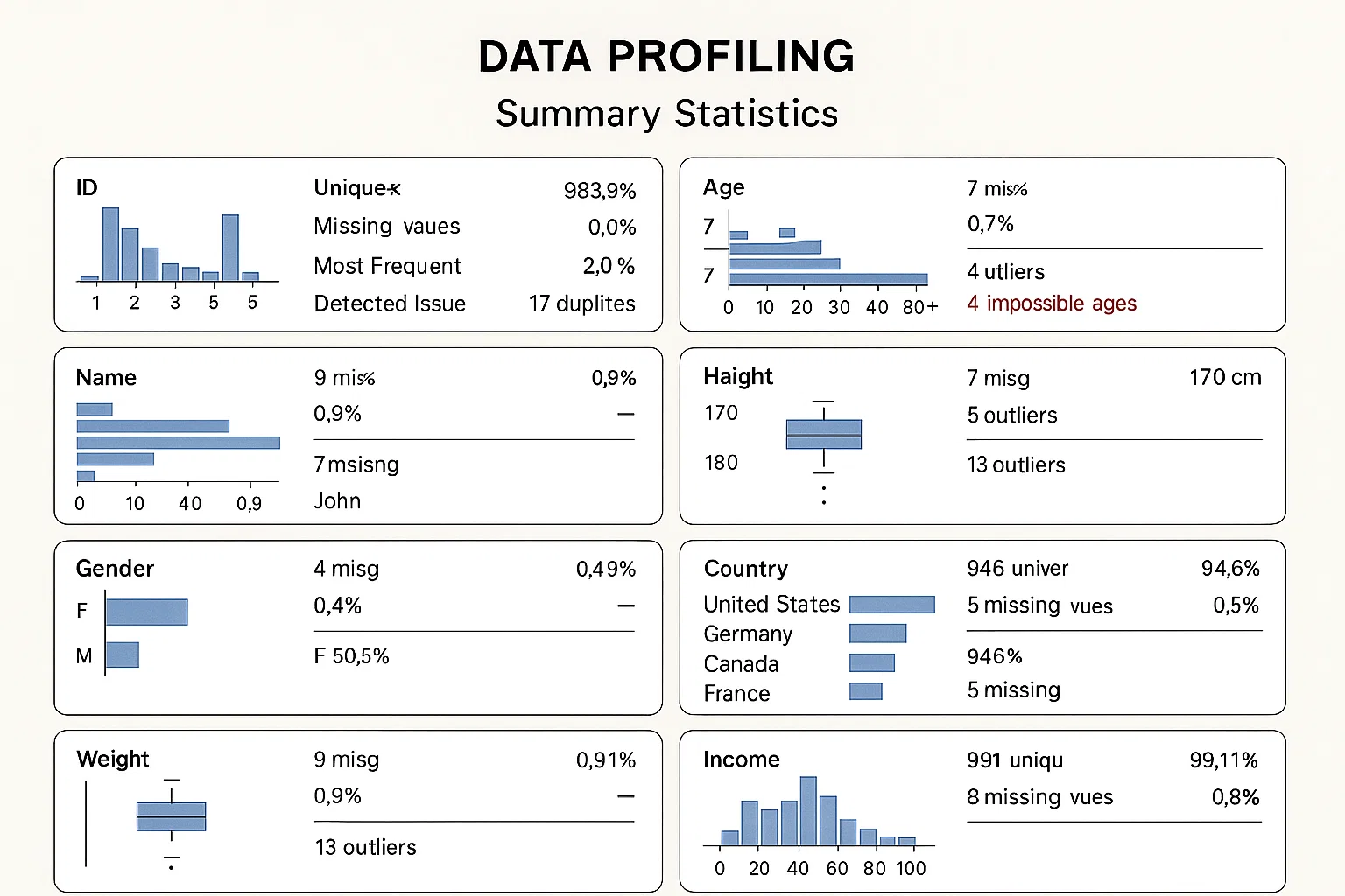 Data Profiling and Exploratory Quality Audit