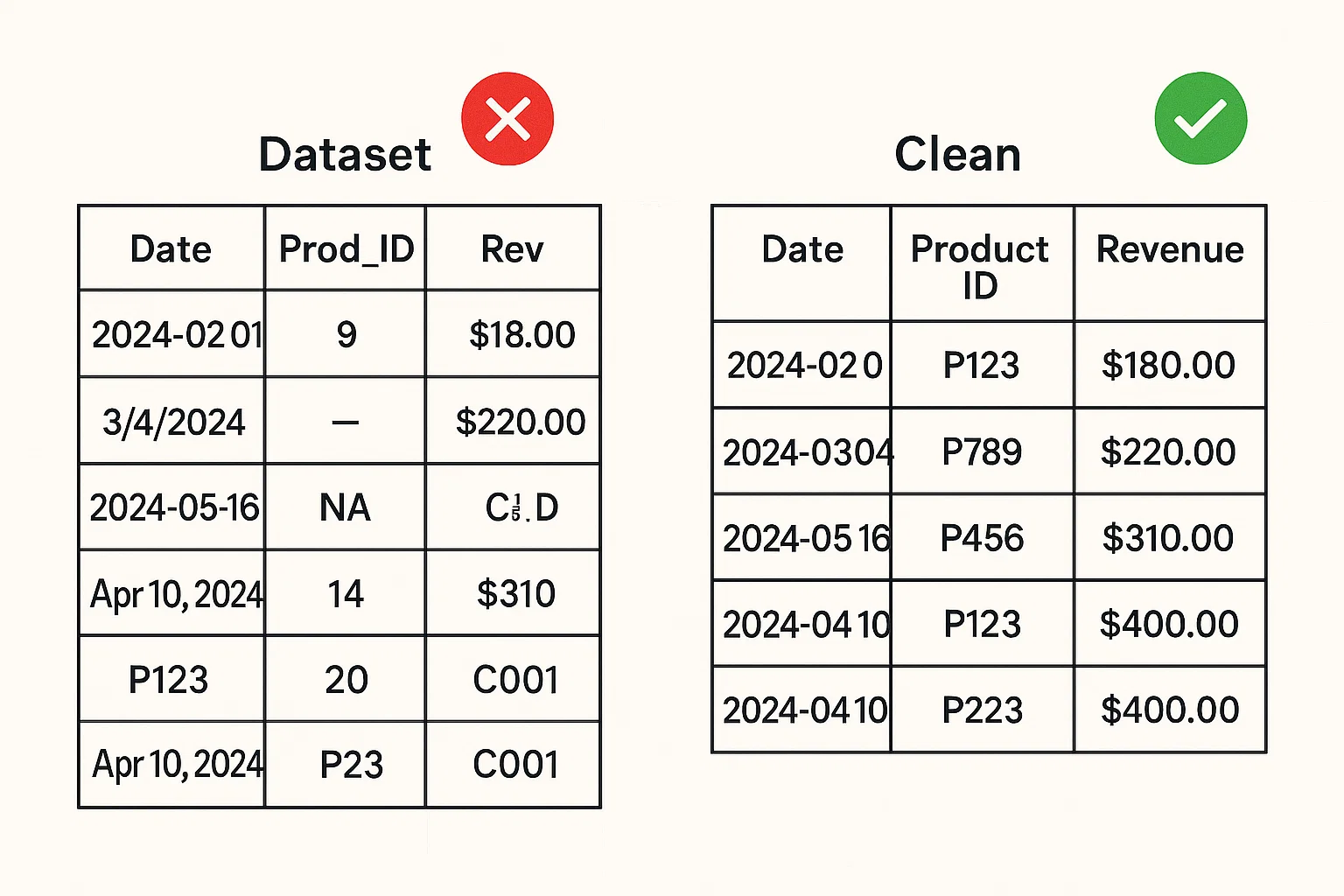 Cleaning & Structuring a Raw Multi‑Source Dataset
