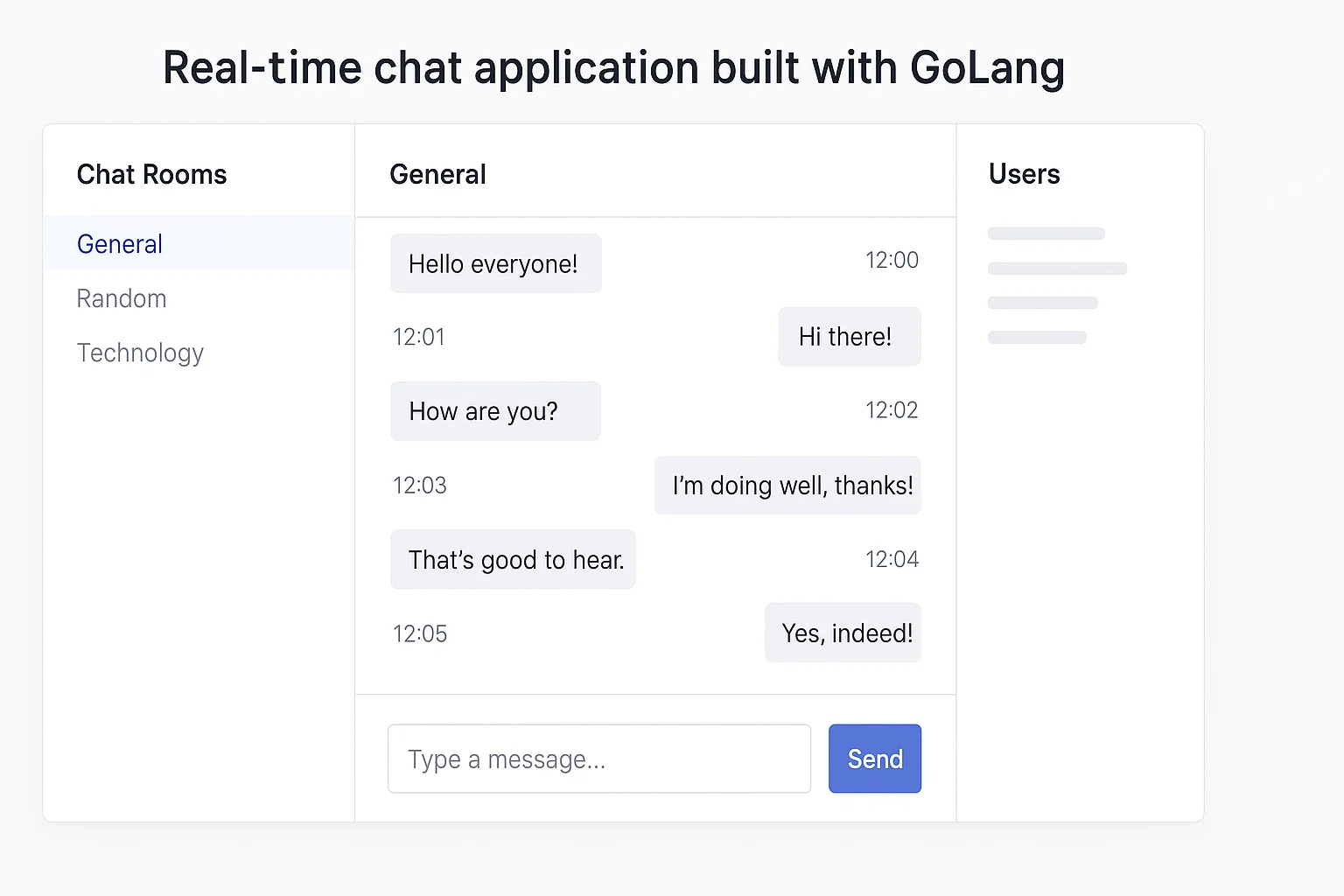 GoLang-based Real-Time Chat Application