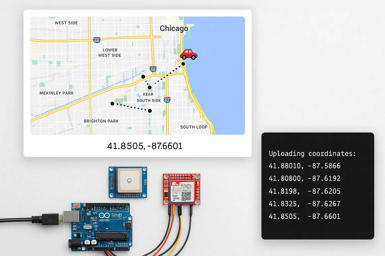 IoT-Based Vehicle Tracking System with Google Maps Integration