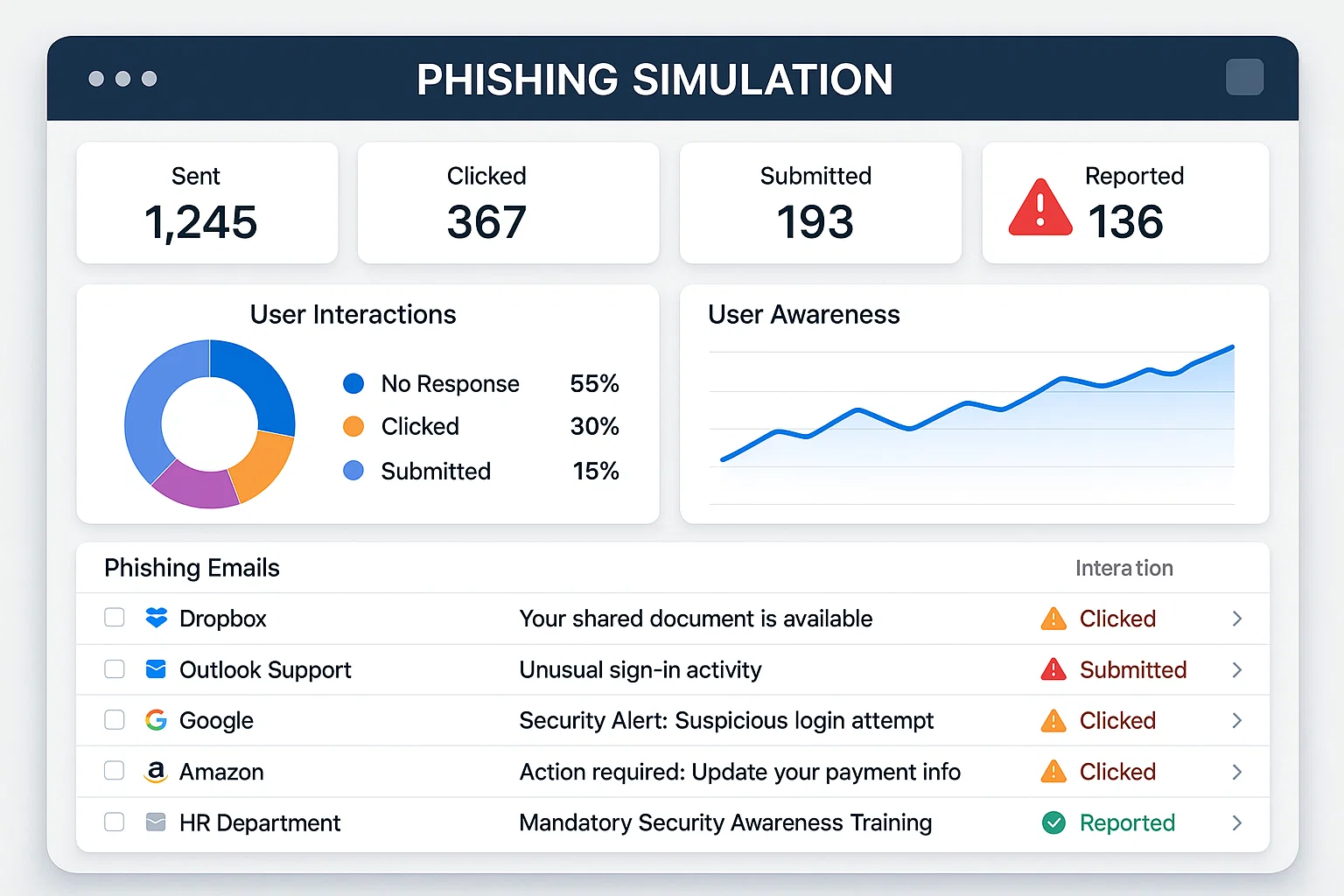 Phishing Simulation and Awareness Campaign