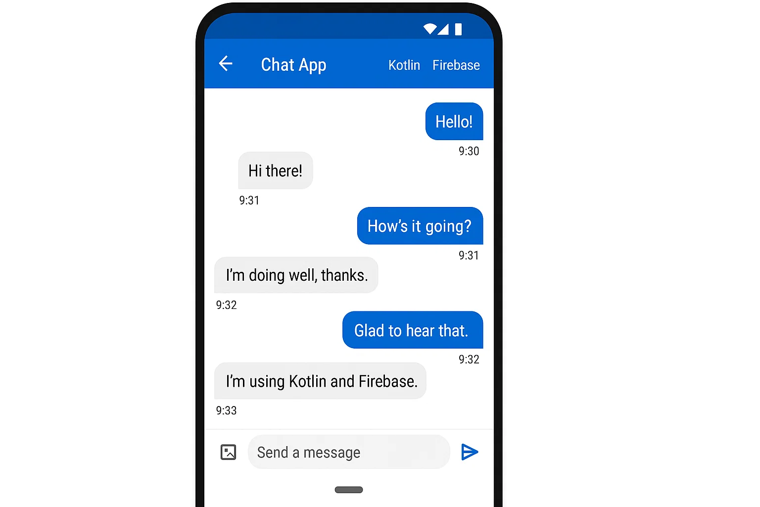 Kotlin Chat Application with Firebase