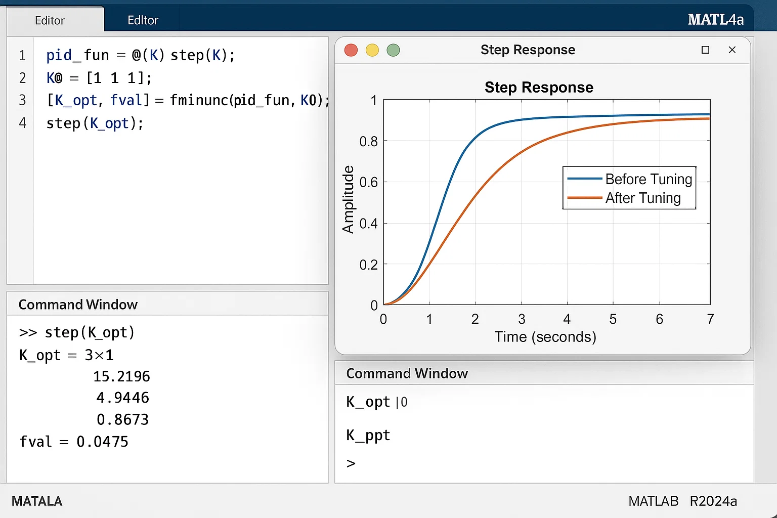 Optimization and Control Systems Simulation