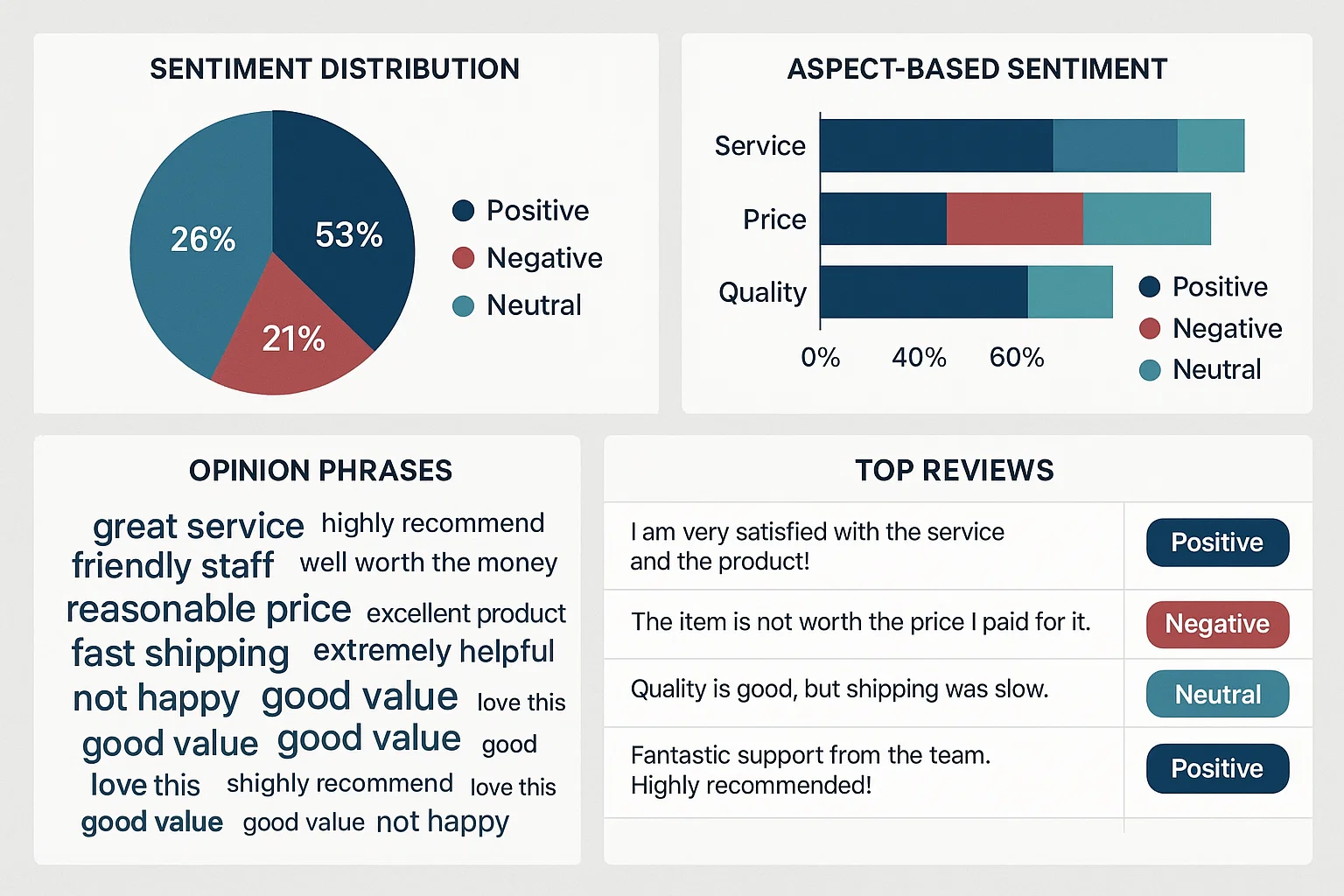 Sentiment & Aspect-Based Analysis of Customer Reviews