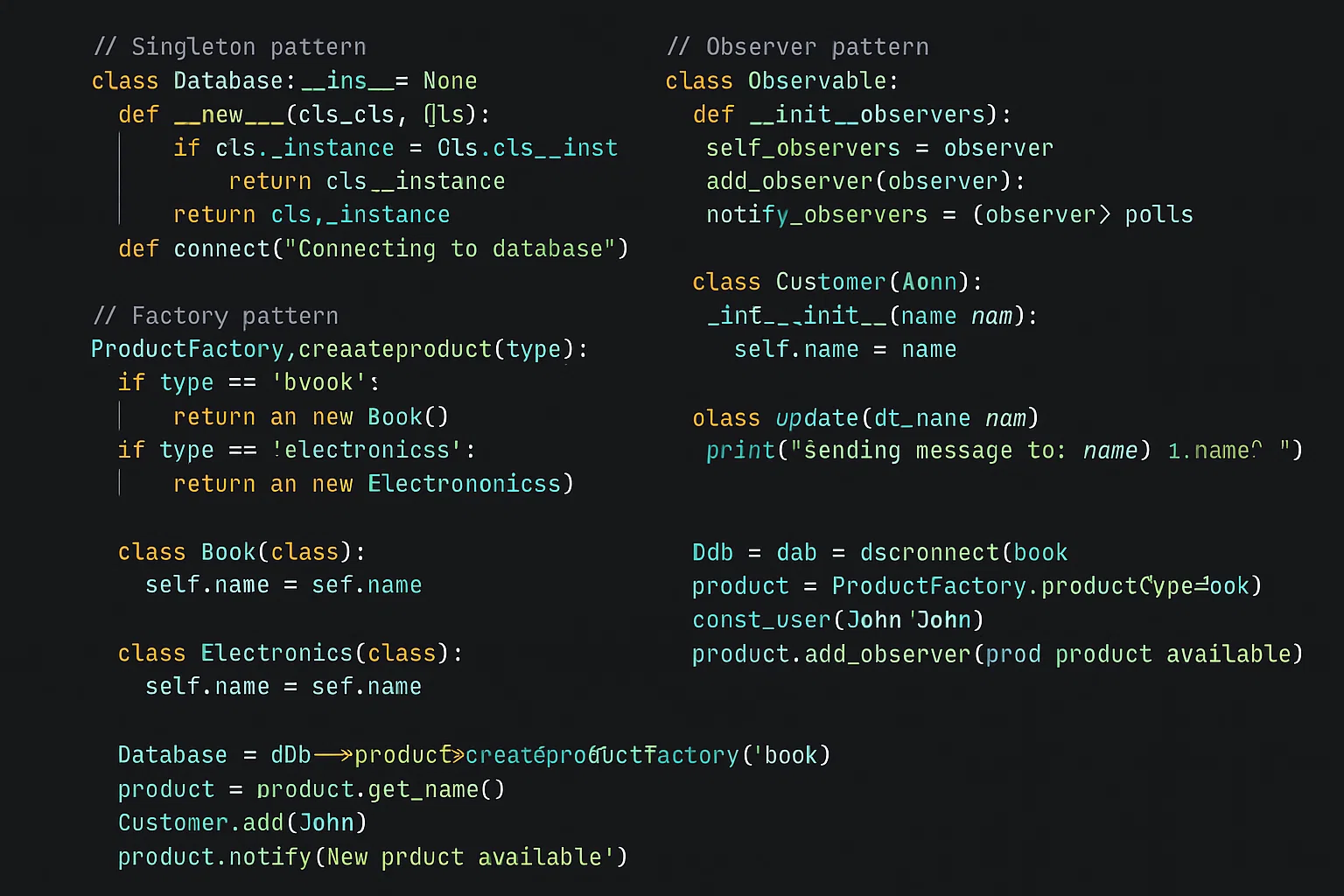 Implementing Design Patterns