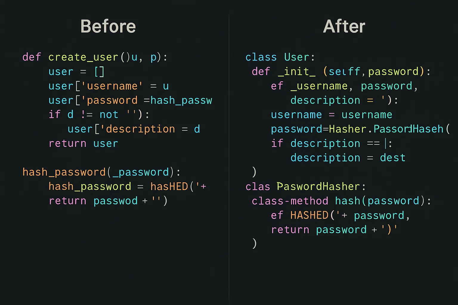 OOP Principles and Refactoring Code