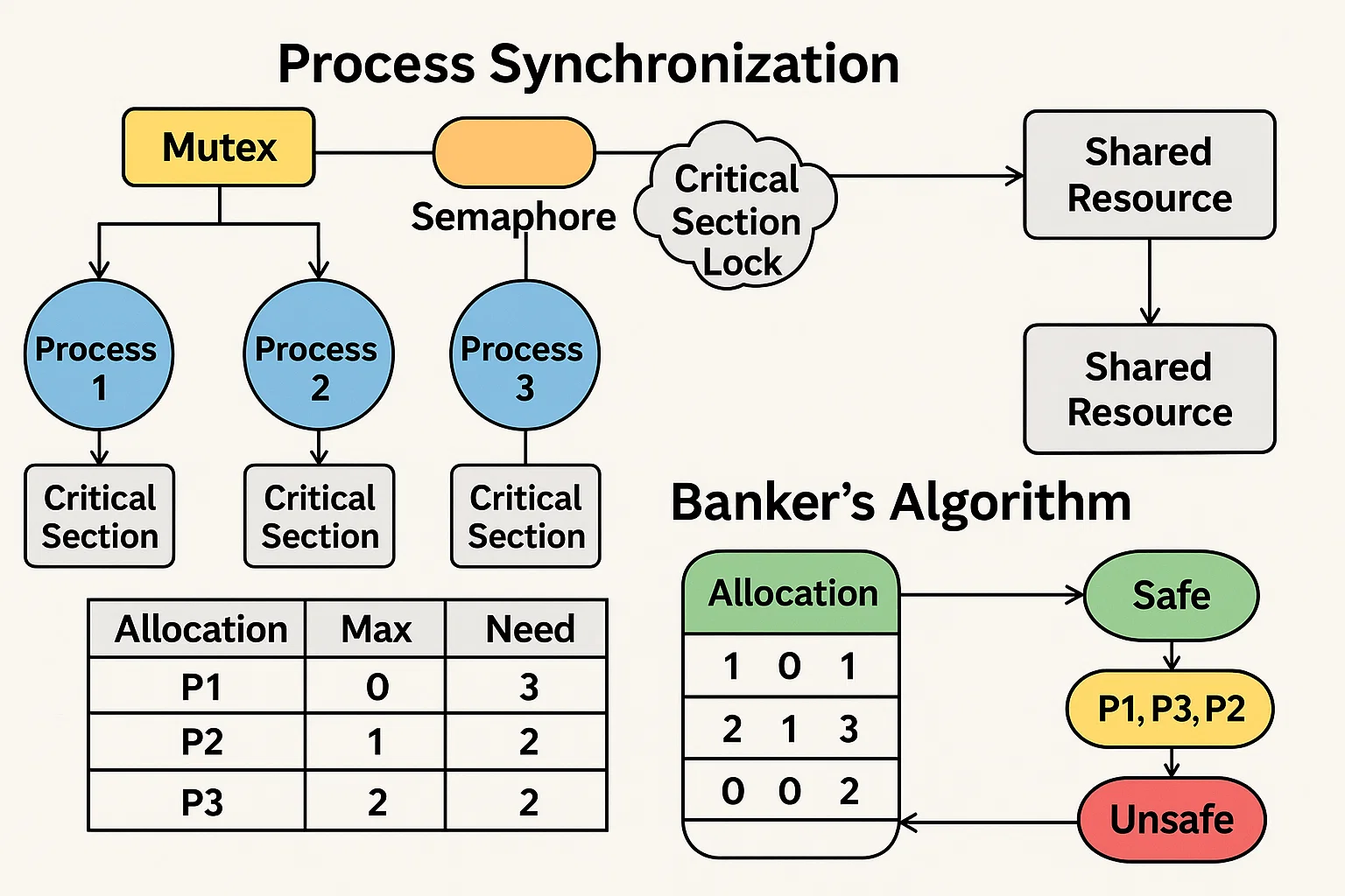 Process Synchronization and Deadlock Avoidance