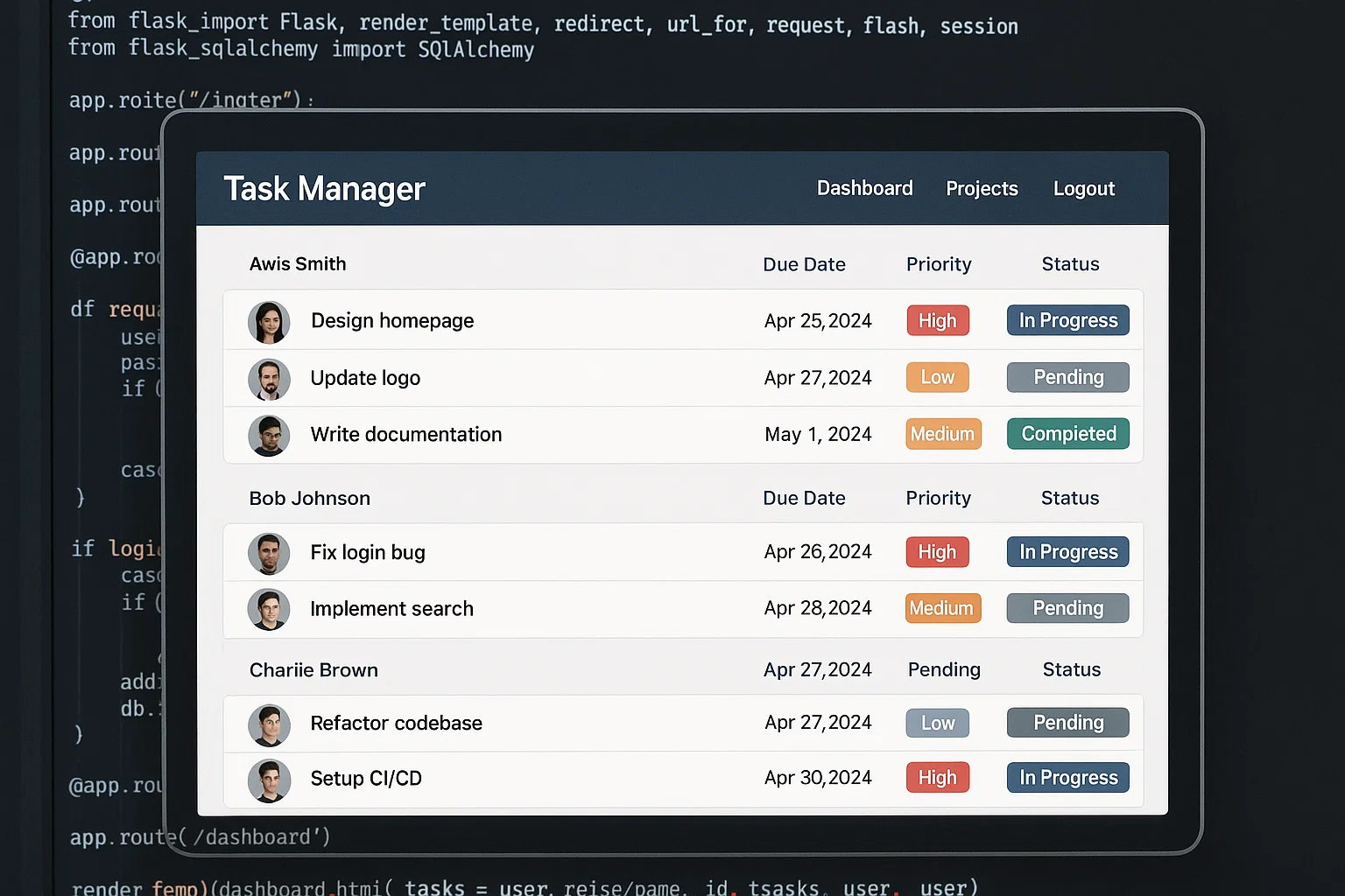Multi-User Task Management System