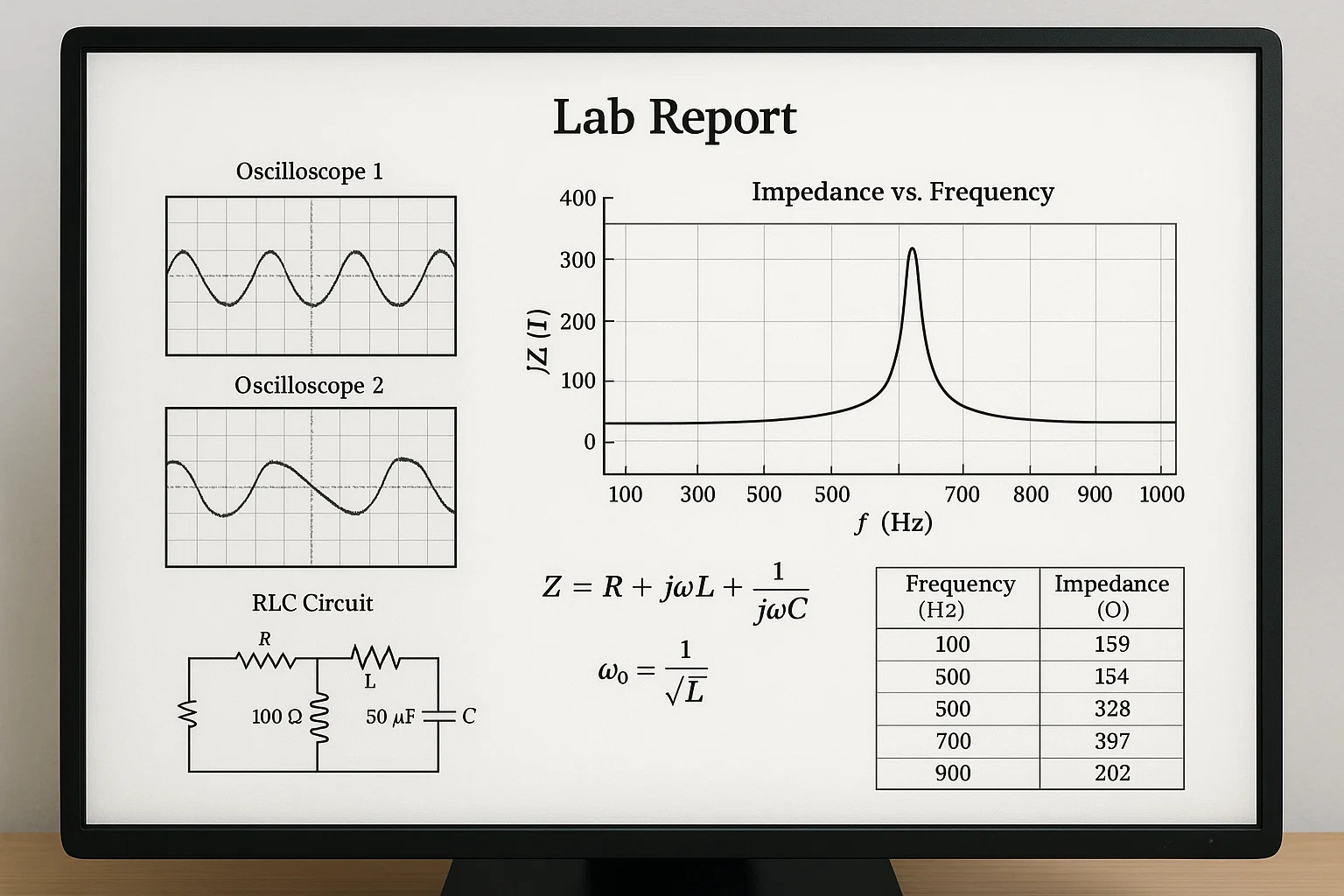 Investigating Resonance in RLC Circuits – Practical + Theoretical Report