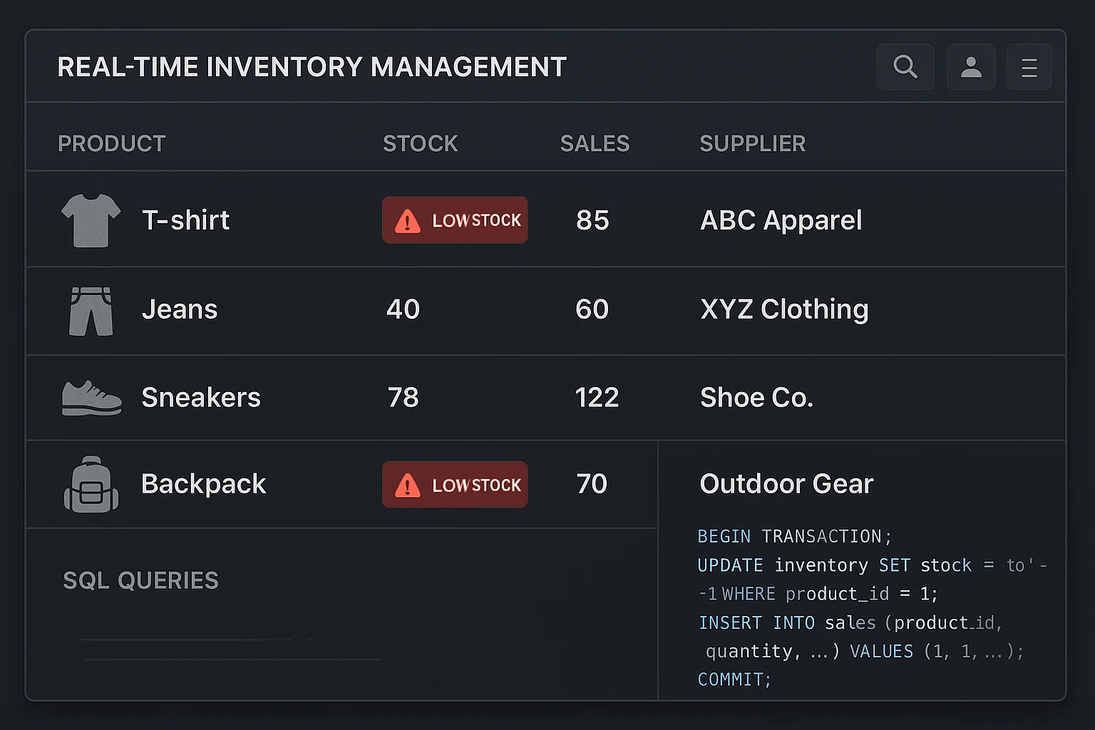 Real-Time Inventory Management System