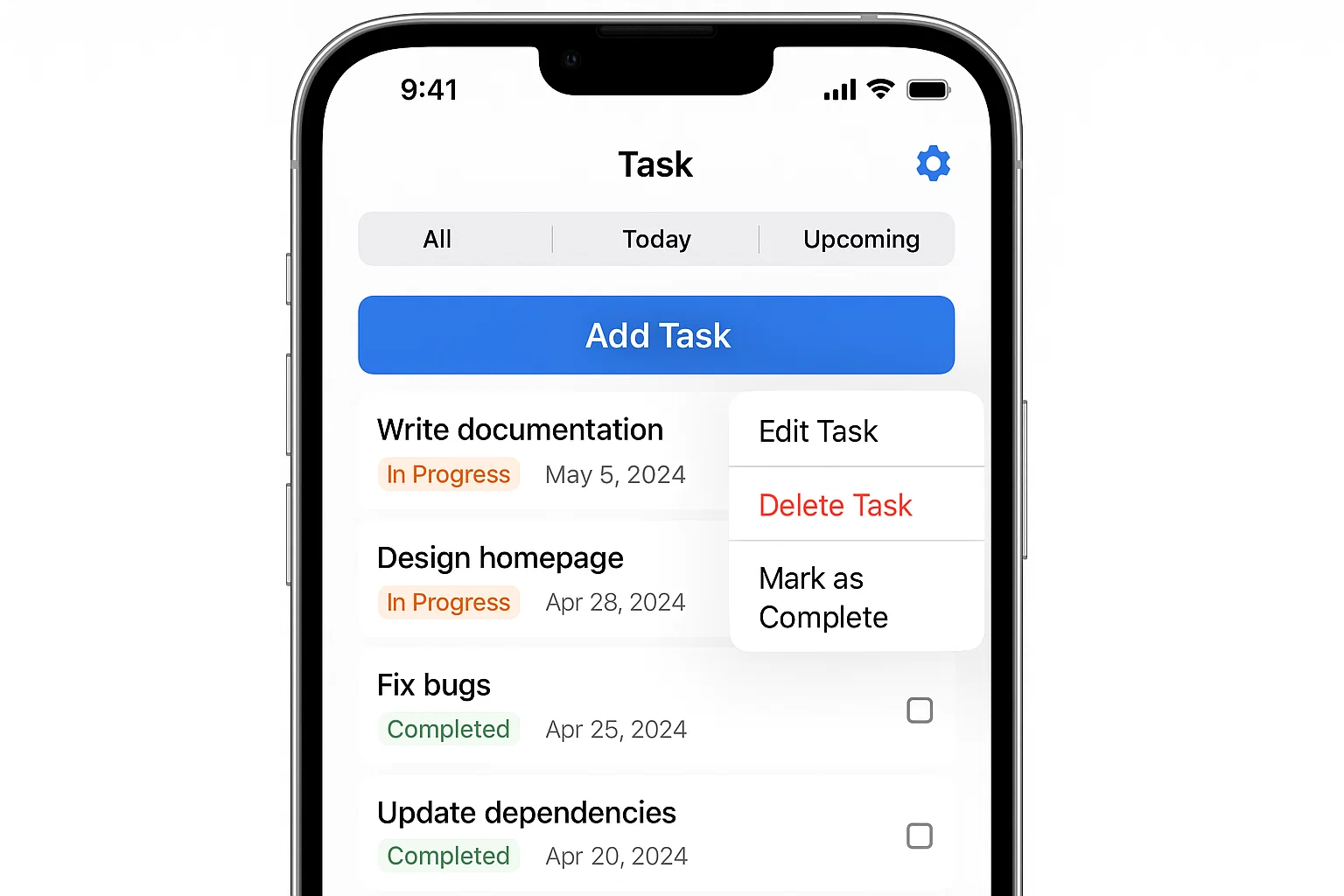 Swift-based Task Management App